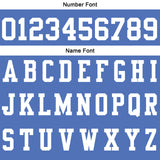 Custom Blue White Football Polo Shirts  Add Your Unique Logo/Name/Number