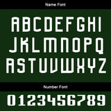 Custom Green Silver Uniform Jersey Kids Adults Personalized Set Jersey Shirt