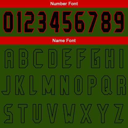 Custom Green Red Basketball Jersey Uniform Suit Printed Your Logo Name Number