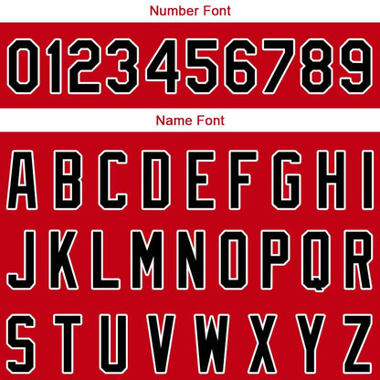 Custom Stitched Basketball Jersey for Men, Women And Kids Red-White-Black
