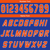Custom Blue Orange Basketball Jersey Uniform Suit Printed Your Logo Name Number