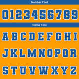 Custom Yellow White Blue Waterproof Varsity Jackets Personalized Stitched Name Number Logo to Letterman Jackets