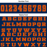 Custom Blue Orange Basketball Jersey Uniform Suit Printed Your Logo Name Number
