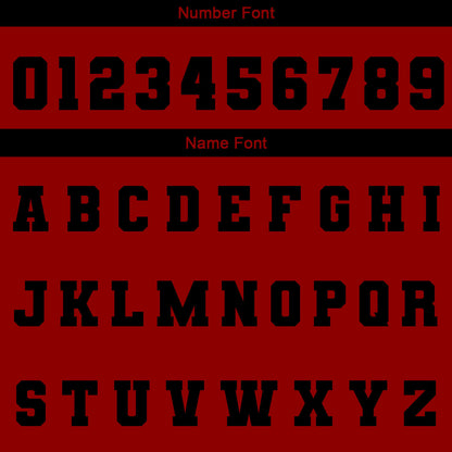 Custom Black Red Waterproof Varsity Jackets Personalized Stitched Name Number Logo to Letterman Jackets