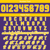 Custom Purple Yellow Varsity Jackets for Men Women Youth Personalized Letterman Jackets
