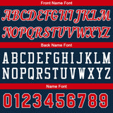 Custom Dark Blue-Red Basketball Jersey for Men Women Adult Youth Stitched Name Number Logo