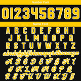Custom Black Yellow Varsity Jackets for Men Women Youth Personalized Letterman Jackets