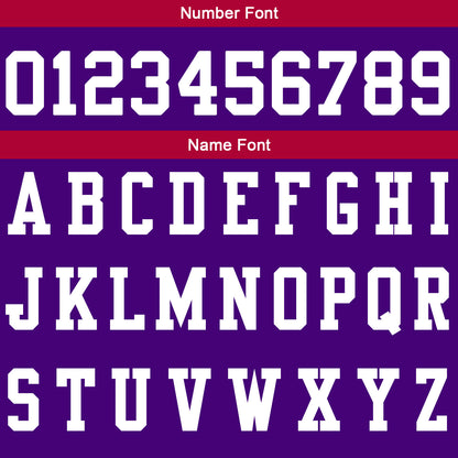 Custom Purple Red Football Gradient Polo Shirts  Add Your Unique Logo/Name/Number