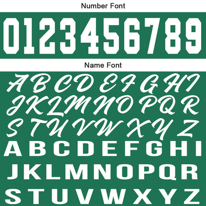 Custom Green White Basketball Jersey for Men Women Adult Youth Stitched Name Number Logo