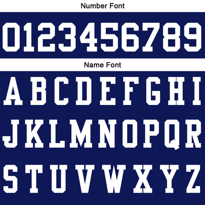 Custom Navy White Football Polo Shirts  Add Your Unique Logo/Name/Number