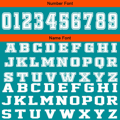 Custom Cyan Orange Basketball Jersey Uniform Suit Printed Your Logo Name Number