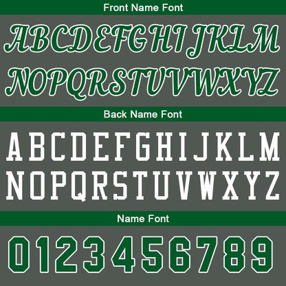 Custom Dark Gray-Green Basketball Jersey for Men Women Adult Youth Stitched Name Number Logo