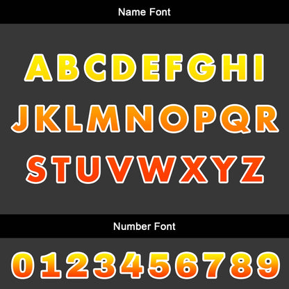 Custom Orange Yellow Basketball Jersey Uniform Suit Printed Your Logo Name Number