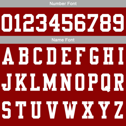 Custom Burgundy Grey Football Gradient Polo Shirts  Add Your Unique Logo/Name/Number