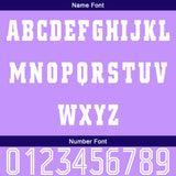 Custom Purple Dark Purple Baseball Jersey Personalized Gradient Team Uniforms Shirt with Name Number