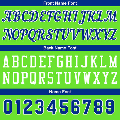 Custom Neon Green-Royal Basketball Jersey for Men Women Adult Youth Stitched Name Number Logo