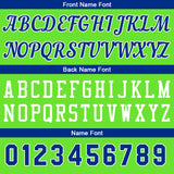 Custom Neon Green-Royal Basketball Jersey for Men Women Adult Youth Stitched Name Number Logo