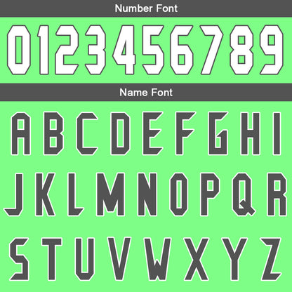 Custom Green Grey Basketball Jersey Uniform Suit Printed Your Logo Name Number