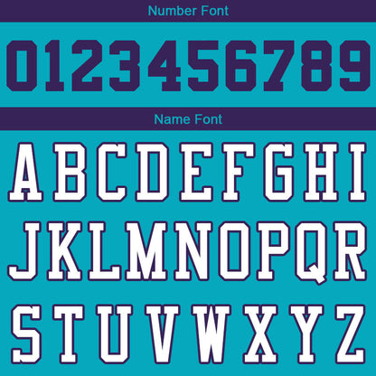 Custom Stitched Basketball Jersey for Men, Women And Kids Teal-Purple-White