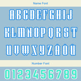 Custom Blue Green Letterman Varsity Jacket Personalized Embroidery Printing