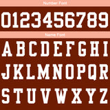 Custom Brown Pink Football Gradient Polo Shirts  Add Your Unique Logo/Name/Number