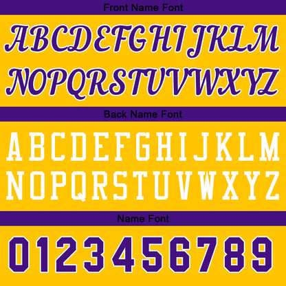 Custom Yellow Purple Basketball Jersey for Men Women Adult Youth Stitched Name Number Logo