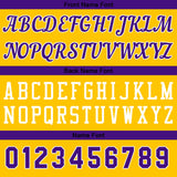 Custom Yellow Purple Basketball Jersey for Men Women Adult Youth Stitched Name Number Logo