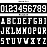 Custom Black White Football Polo Shirts  Add Your Unique Logo/Name/Number