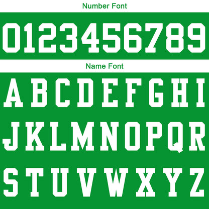 Custom Green White Football Gradient Polo Shirts  Add Your Unique Logo/Name/Number
