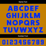 Custom Yellow Blue Uniform Jersey Kids Adults Personalized Set Jersey Shirt