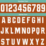 Custom Brown Cyan Football Gradient Polo Shirts  Add Your Unique Logo/Name/Number