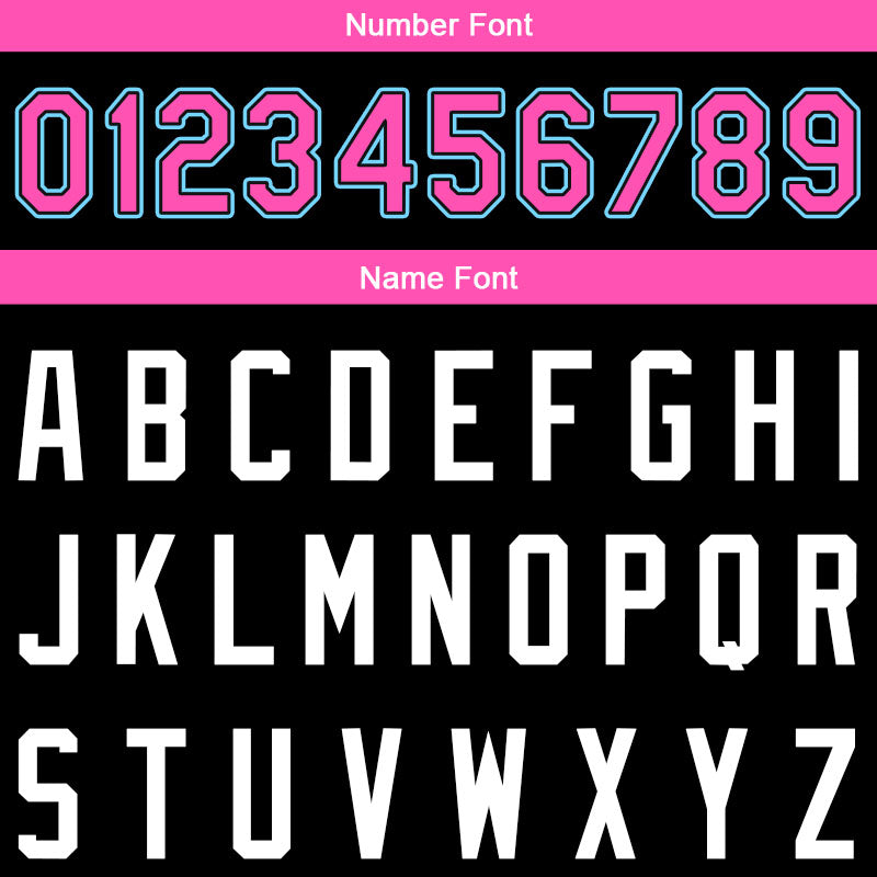 Custom Stitched Basketball Jersey for Men, Women And Kids Black-Pink-Light Blue