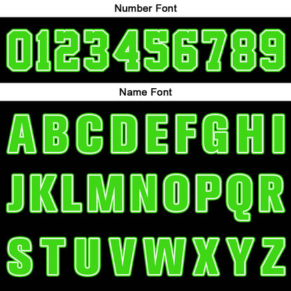 Custom Black Bright Green White Basketball Jersey Uniform Suit Printed Your Logo Name Number