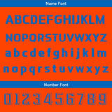 Custom Orange Blue Basketball Jersey Uniform Suit Printed Your Logo Name Number