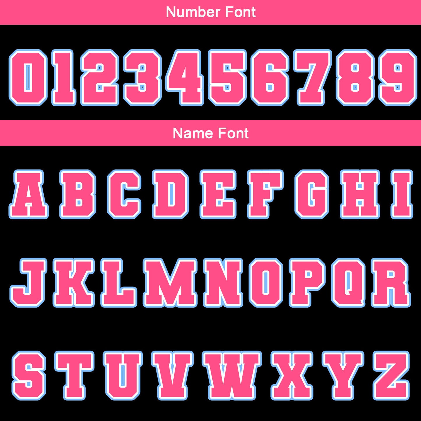 Custom Black Pink Light Blue Waterproof Varsity Jackets Personalized Stitched Name Number Logo to Letterman Jackets