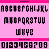 Custom Fuchsia Pink Baseball Jersey Personalized Gradient Team Uniforms Shirt with Name Number