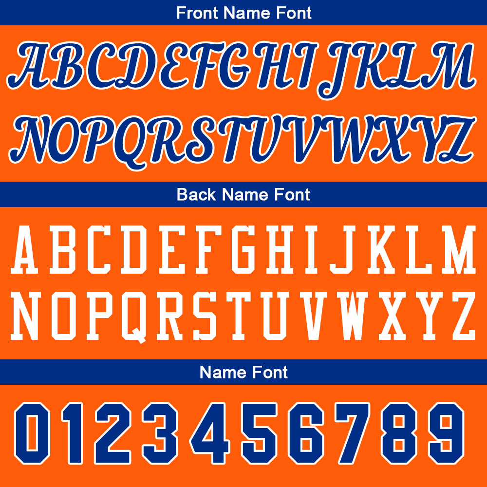 Custom Orange-Royal Basketball Jersey for Men Women Adult Youth Stitched Name Number Logo