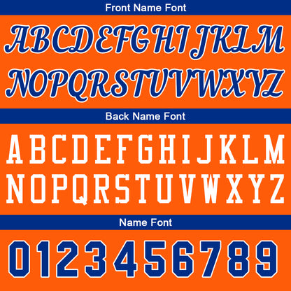 Custom Orange-Royal Basketball Jersey for Men Women Adult Youth Stitched Name Number Logo