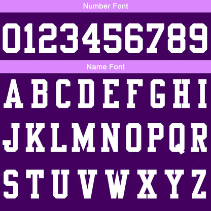 Custom Purple Light Purple Football Gradient Polo Shirts  Add Your Unique Logo/Name/Number