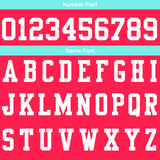 Custom Light Pink Cyan Football Gradient Polo Shirts  Add Your Unique Logo/Name/Number