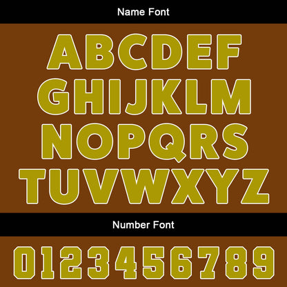 Custom Brown Black Uniform Jersey Kids Adults Personalized Set Jersey Shirt