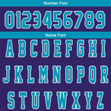 Custom Purple Cyan Reversible Basketball Suit for Adults and Kids Personalized Jersey