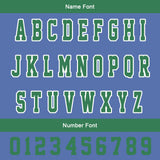 Custom Grass Green Color Blue Varsity Jackets for Men Women Youth Personalized Letterman Jackets
