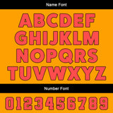 Custom Orange Red Uniform Jersey Kids Adults Personalized Set Jersey Shirt