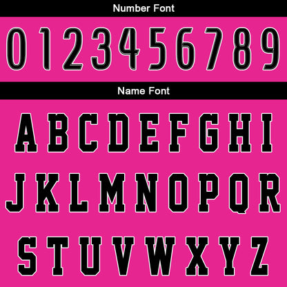 Custom Pink Black Basketball Jersey Uniform Suit Printed Your Logo Name Number