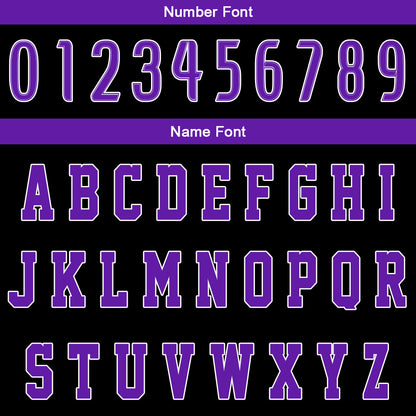 Custom Black Purple Basketball Jersey Uniform Suit Printed Your Logo Name Number
