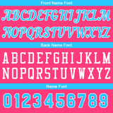 Custom Pink-Light Blue Basketball Jersey for Men Women Adult Youth Stitched Name Number Logo
