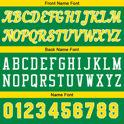 Custom Kelly Green Yellow Basketball Jersey for Men Women Adult Youth Stitched Name Number Logo