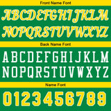 Custom Kelly Green Yellow Basketball Jersey for Men Women Adult Youth Stitched Name Number Logo