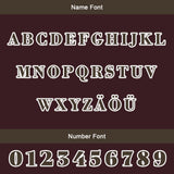 Custom Brown Letterman Varsity Jacket Personalized Embroidery Printing